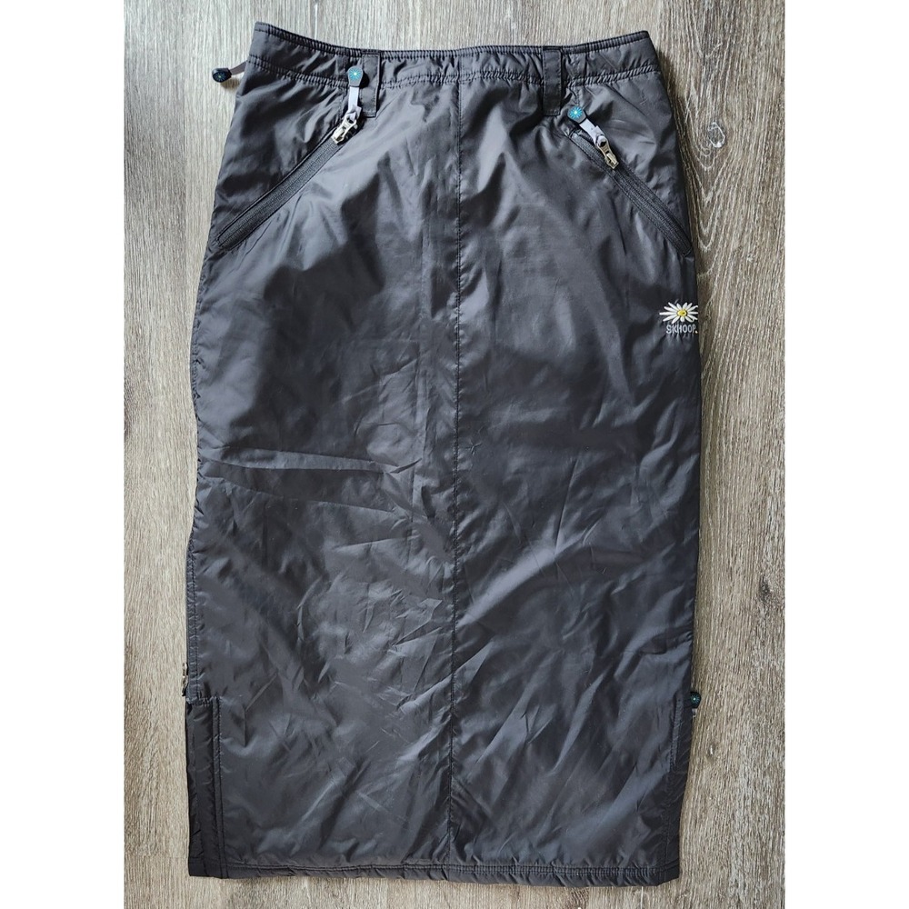 Skhoop Long Black Skirt • Women's Size M • Insulated Winter Outdoor Wear